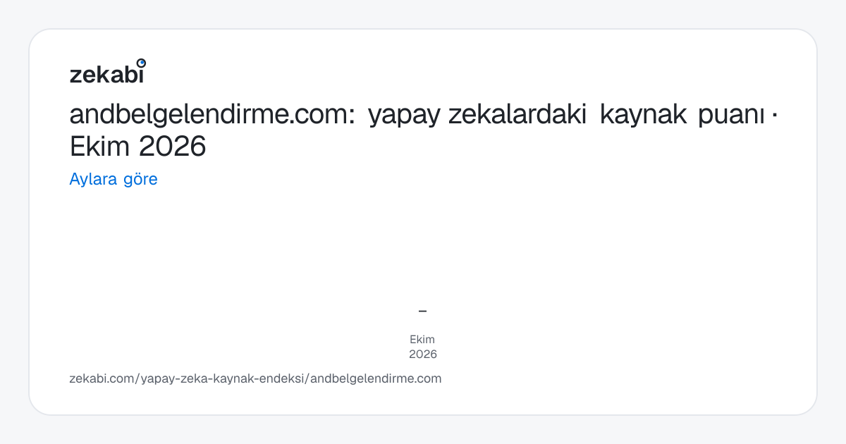 andbelgelendirme.com · Aylara göre