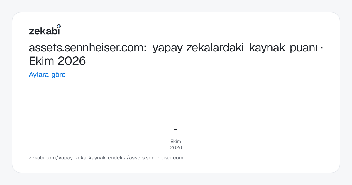 assets.sennheiser.com · Aylara göre