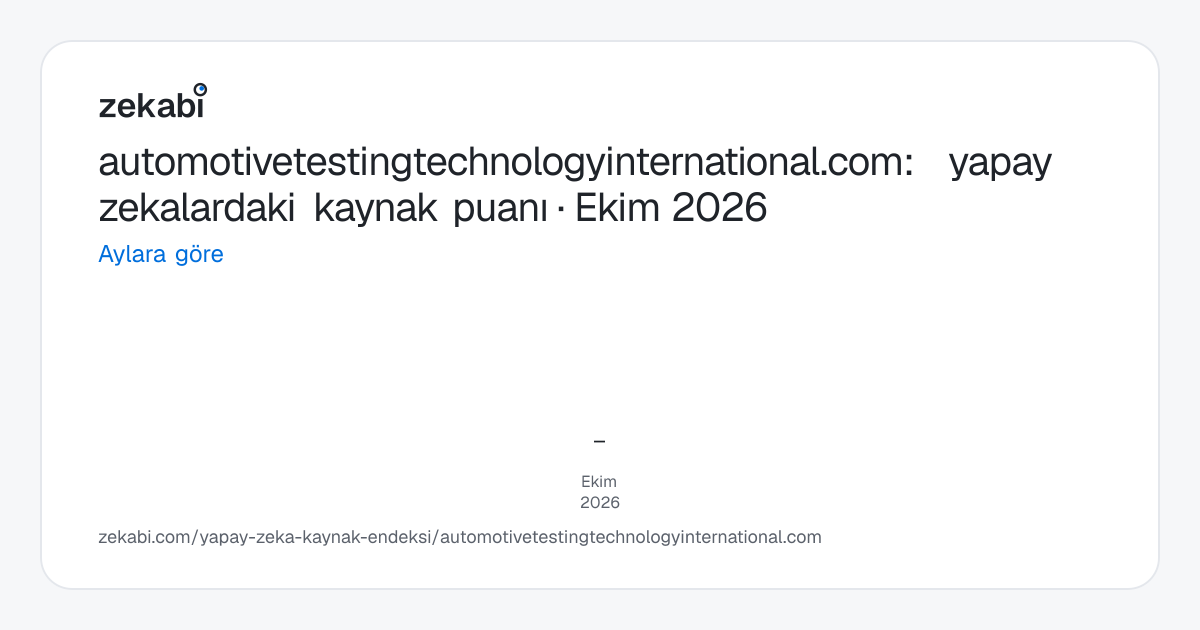 automotivetestingtechnologyinternational.com · Aylara göre