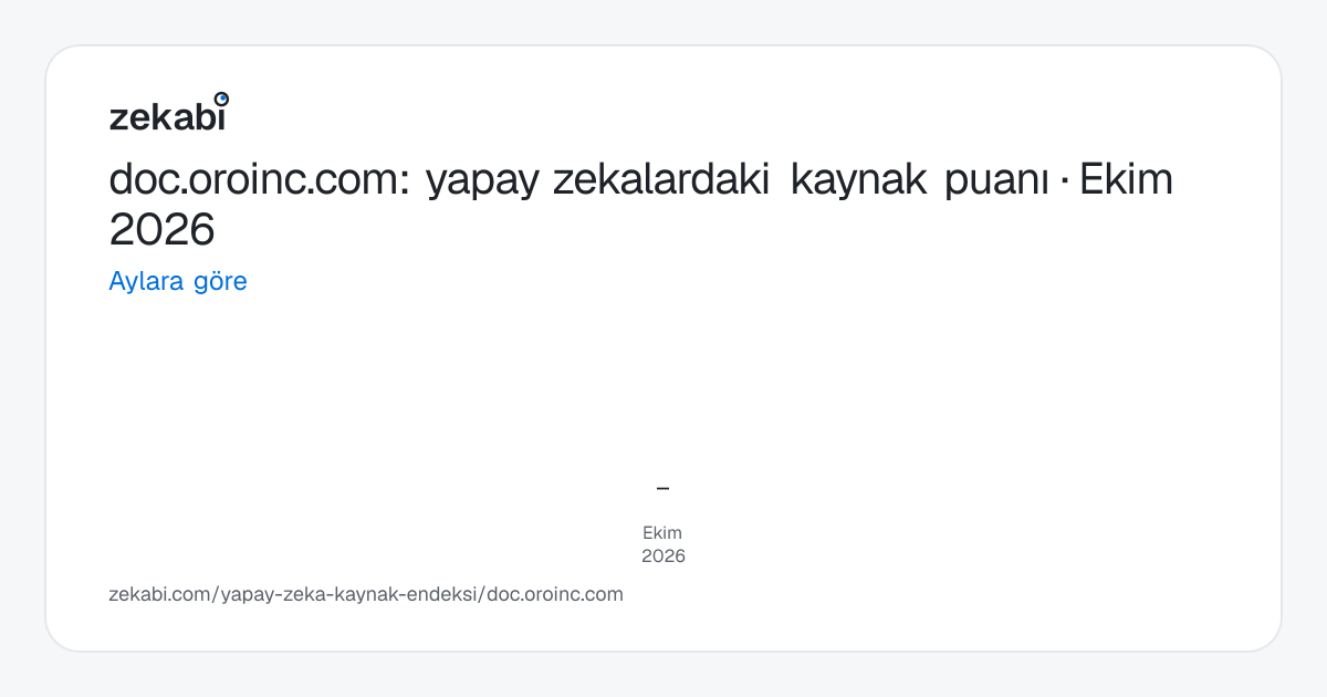 doc.oroinc.com · Aylara göre