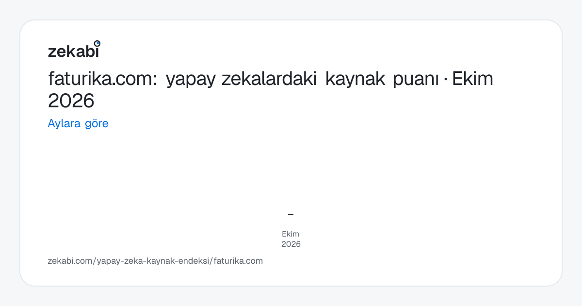 faturika.com · Aylara göre