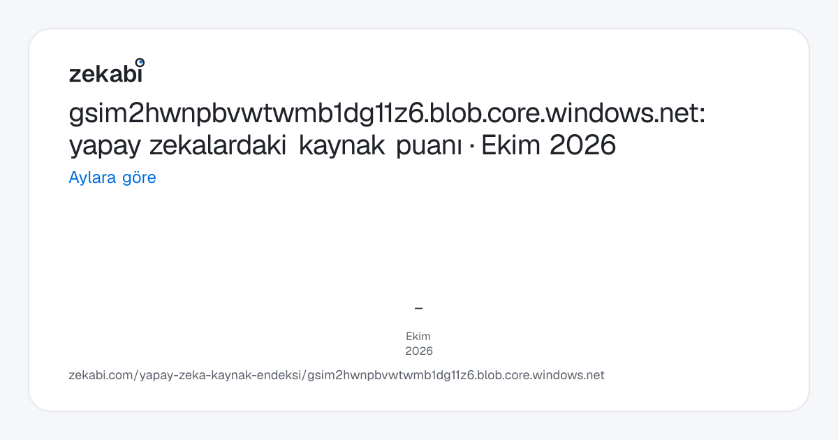 gsim2hwnpbvwtwmb1dg11z6.blob.core.windows.net · Aylara göre