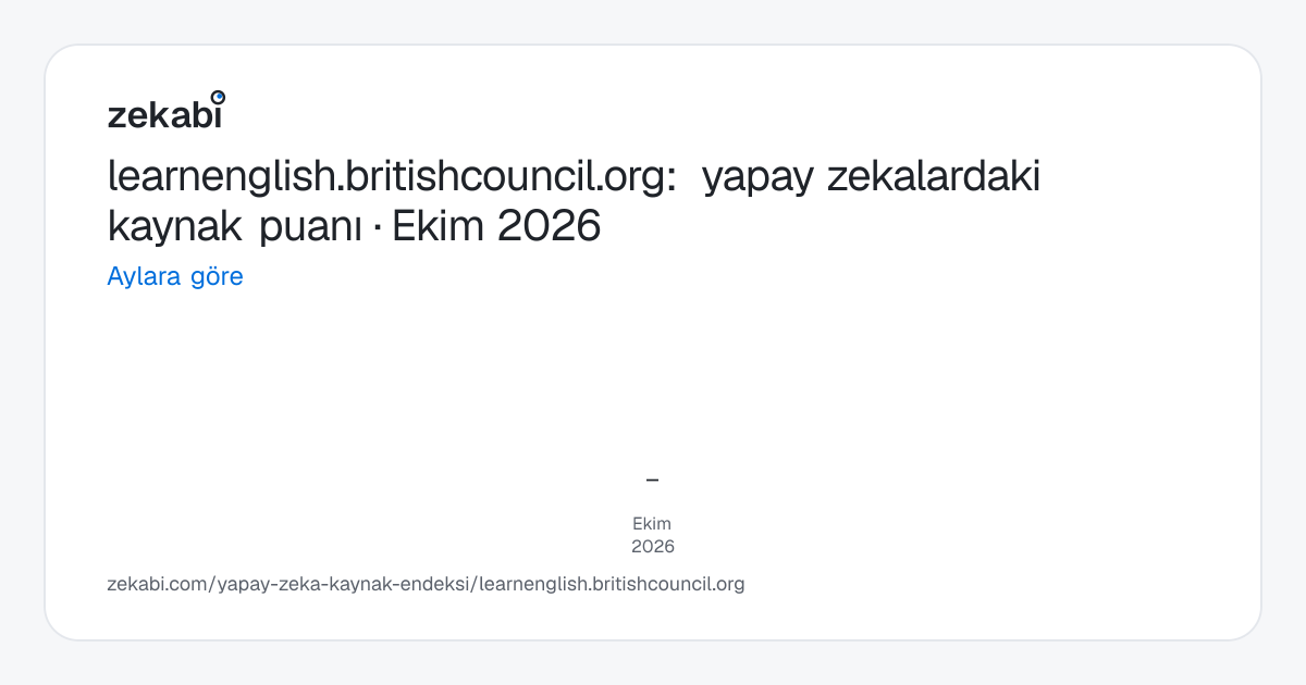 learnenglish.britishcouncil.org · Aylara göre