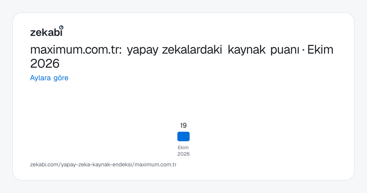 maximum.com.tr · Aylara göre