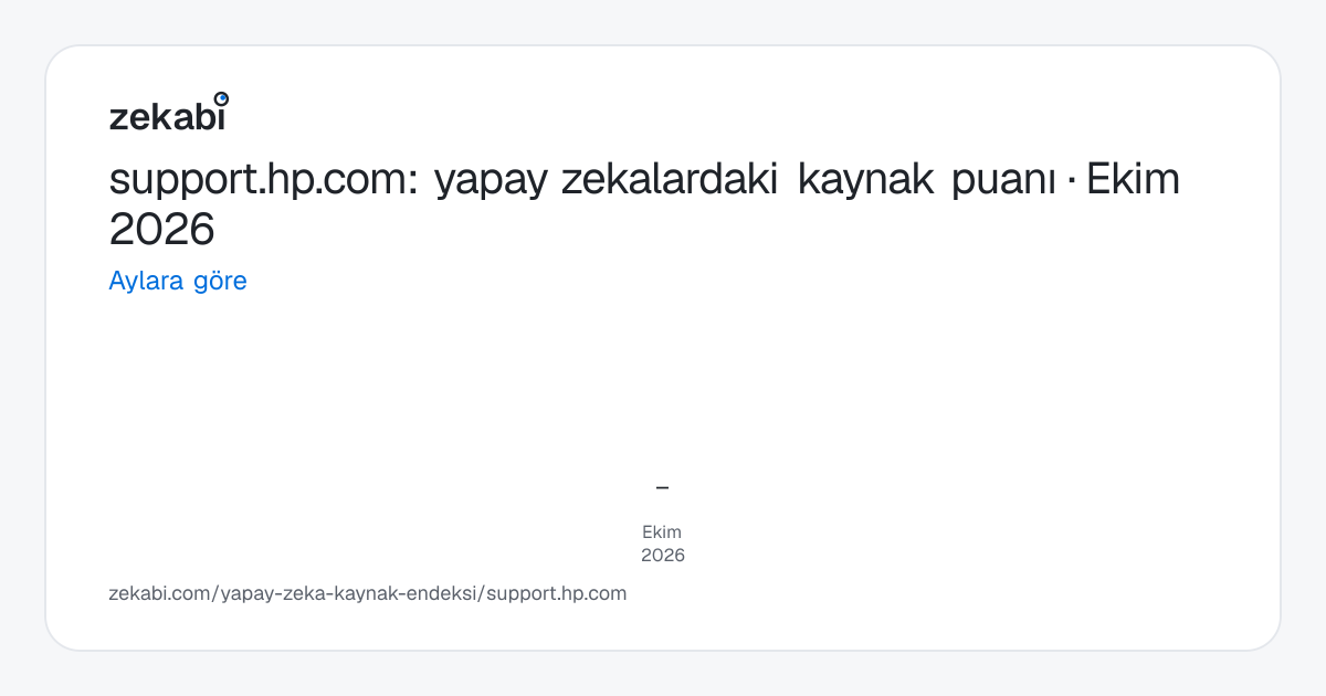 support.hp.com · Aylara göre