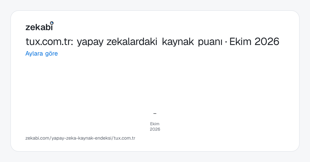 tux.com.tr · Aylara göre