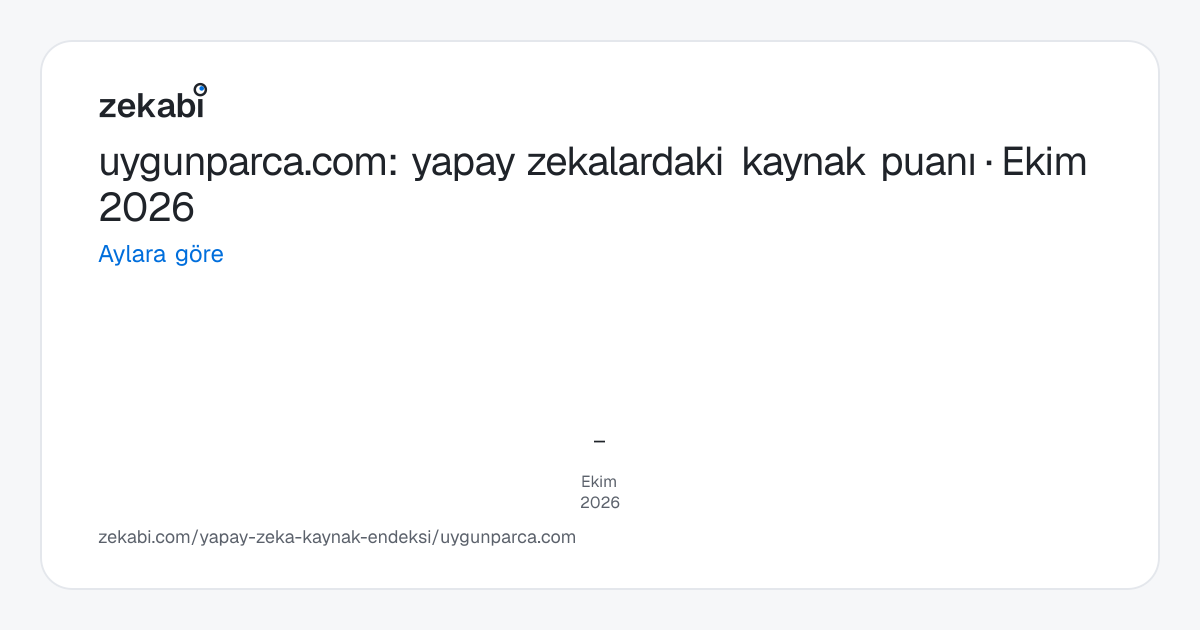 uygunparca.com · Aylara göre