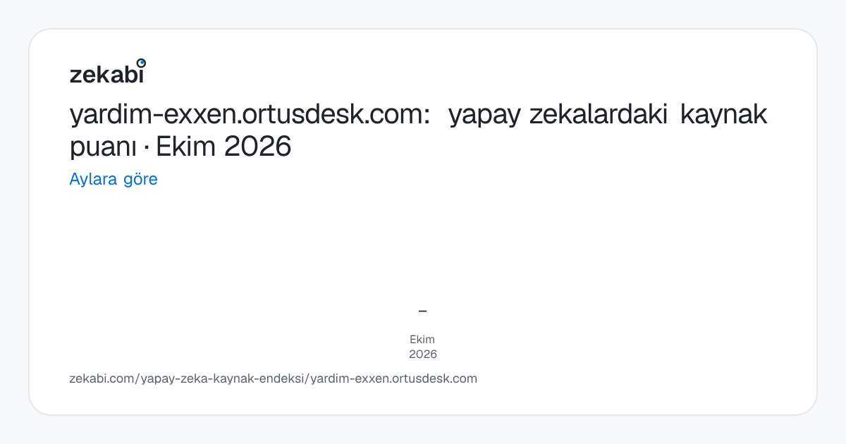 yardim-exxen.ortusdesk.com · Aylara göre