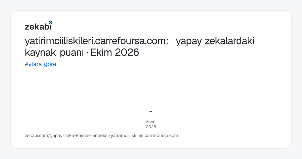 yatirimciiliskileri.carrefoursa.com · Aylara göre