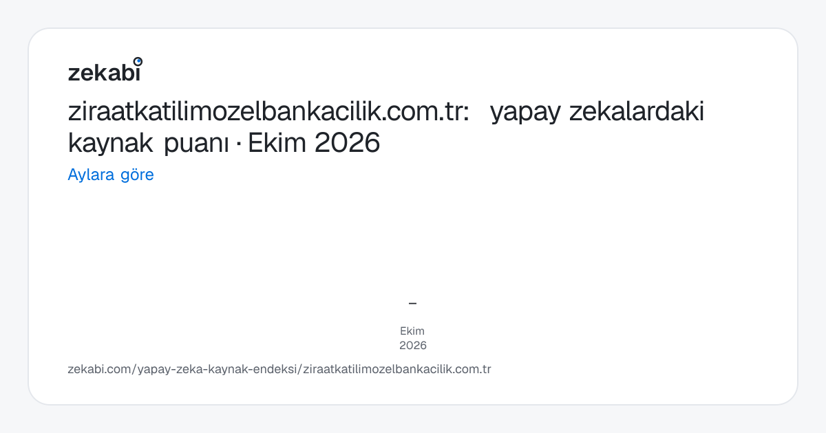 ziraatkatilimozelbankacilik.com.tr · Aylara göre
